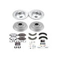 thumbnail image 1 of Front and Rear Brake Pad Rotor Shoe Drum Kit - Compatible with 2009 - 2014 Honda Fit Gas 2010 2011 2012 2013, 1 of 2