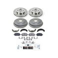 thumbnail image 1 of Front and Rear Brake Pad Rotor Shoe Drum Kit - Compatible with 2009 Pontiac G5 - Power Stop, 1 of 2