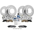 thumbnail image 1 of Front and Rear Brake Pad Rotor and Caliper Set - Compatible with 2000 - 2004 Ford F-250 Super Duty 2001 2002 2003, 1 of 2
