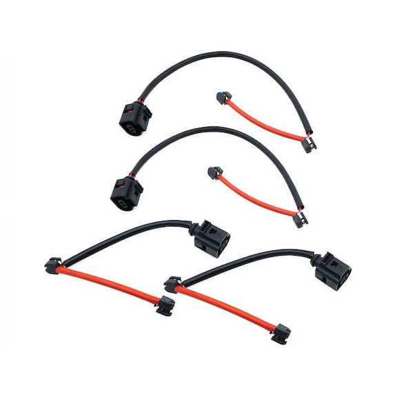 Front and Rear Brake Pad Sensor Kit - Compatible with 2004 - 2010 Volkswagen Touareg - Replacement