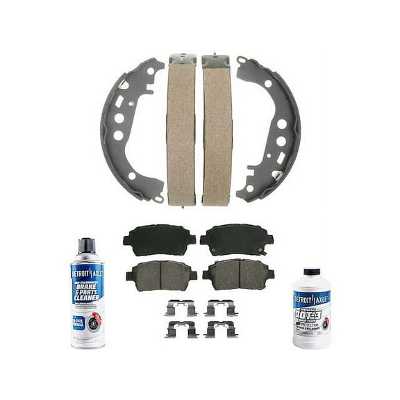Front and Rear Brake Pad Set - Compatible with 2000 Toyota Celica GT