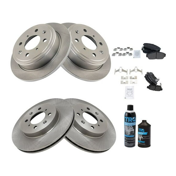 Front and Rear Brake Pad and Rotor Kit - Compatible with 1994 - 2001 Acura Integra 1995 1996 1997 1998 1999 2000