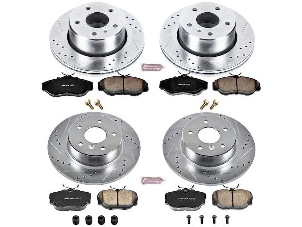 Detroit Axle Front Brake Kit – Rotors & Ceramic Pads For Land Rover Discovery 1999-2004 - View #2