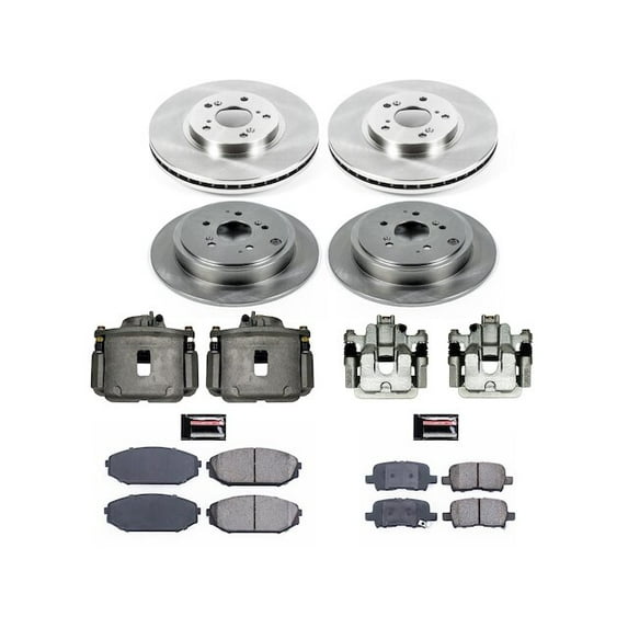 Front and Rear Brake Pad and Rotor Kit - Compatible with 2001 - 2002 Acura MDX