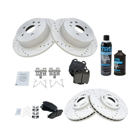 Front and Rear Brake Pad and Rotor Kit - Compatible with 2001 - 2005 IS300 2002 2003 2004