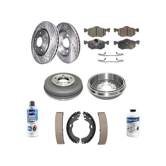 Front and Rear Brake Pad and Rotor Kit - Compatible with 2001 - 2006 Mazda Tribute 2002 2003 2004 2005
