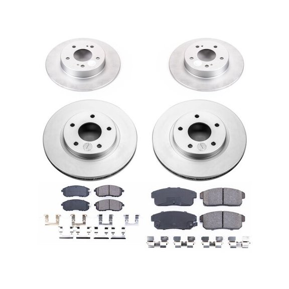 Front and Rear Brake Pad and Rotor Kit - Compatible with 2001 Nissan Maxima