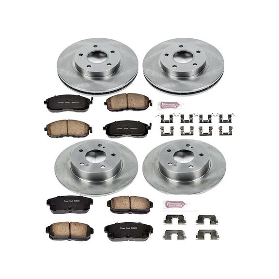 Front and Rear Brake Pad and Rotor Kit - Compatible with 2001 Nissan Maxima