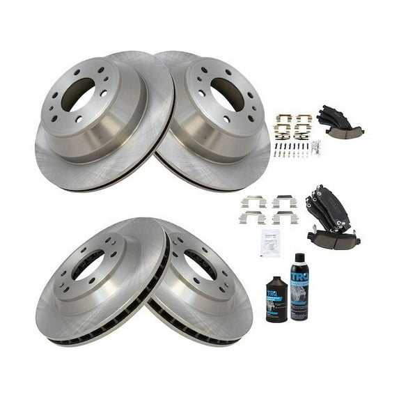 Front and Rear Brake Pad and Rotor Kit - Compatible with 2002 - 2005 GMC Envoy 2003 2004