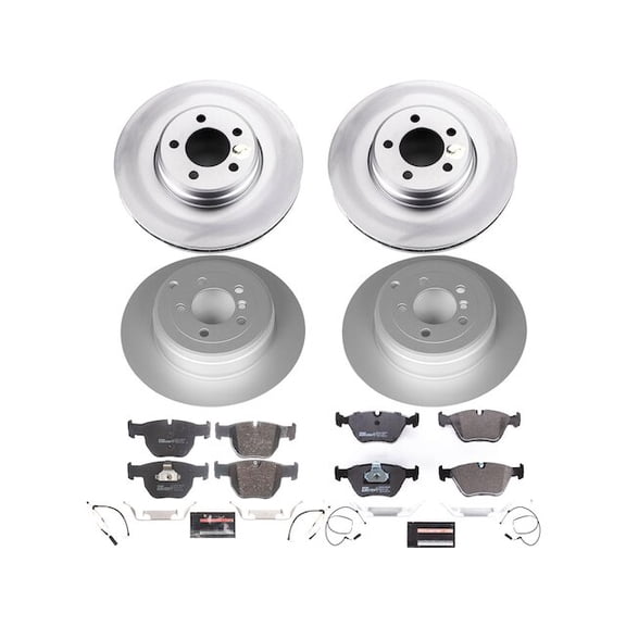 Front and Rear Brake Pad and Rotor Kit - Compatible with 2003 - 2005 Land Rover Range Rover 2004