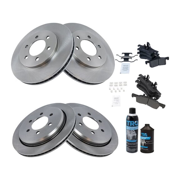 Front and Rear Brake Pad and Rotor Kit - Compatible with 2003 - 2006 Ford Expedition 2004 2005