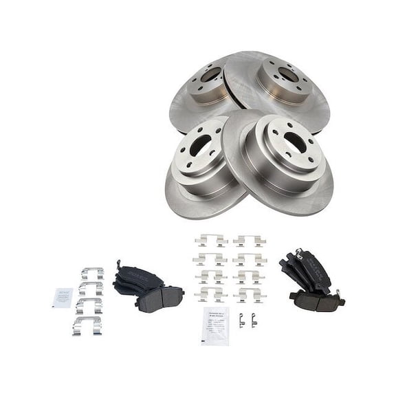 Front and Rear Brake Pad and Rotor Kit - Compatible with 2003 - 2006 Subaru Baja 2.5L H4 2004 2005