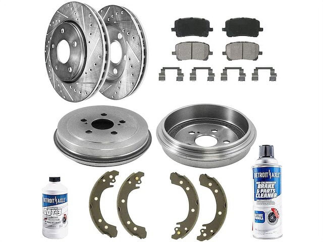 Front and Rear Brake Pad and Rotor Kit - Compatible with 2003 - 2008 Toyota Corolla 2004 2005 2006 2007