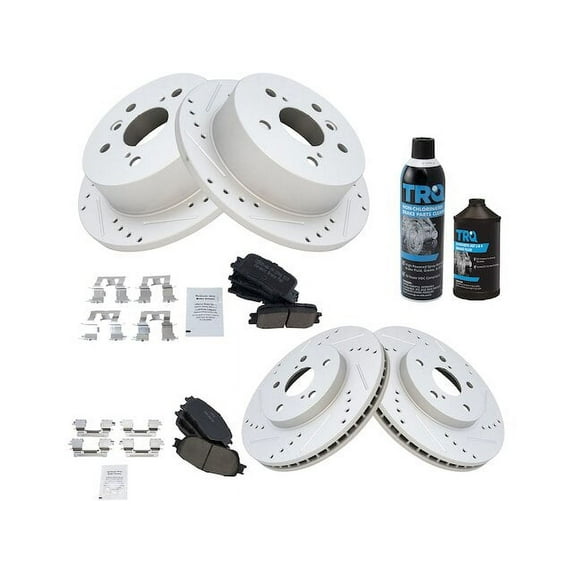 Front and Rear Brake Pad and Rotor Kit - Compatible with 2004 - 2006 ES330 2005