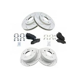 2006 Mitsubishi Eclipse Brakes Complete Front & Rear Drilled & Slotted Brake Rotors & Ceramic Pad Kit For Mitsubishi Galant/Eclipse Brake Kit - Foto 11