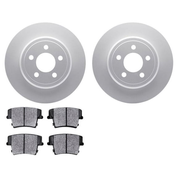 Front and Rear Brake Pad and Rotor Kit - Compatible with 2004 - 2013 Mazda 3 i 2.0L 4-Cylinder - Dynamic Friction