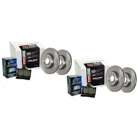 Front and Rear Brake Pad and Rotor Kit - Compatible with 2005 - 2007 Nissan TITAN 2006