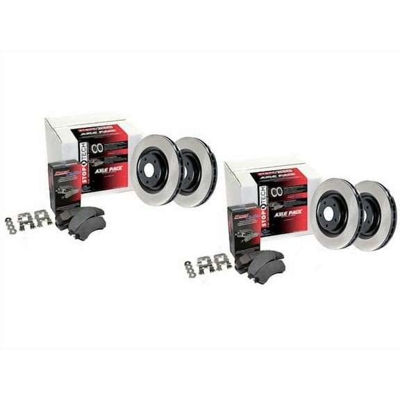 Front and Rear Brake Pad and Rotor Kit - Compatible with 2005 - 2011 Mercedes-Benz G55 AMG 2006 2007 2008 2009 2010