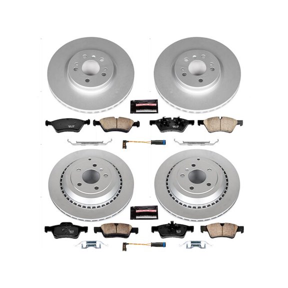 Front and Rear Brake Pad and Rotor Kit - Compatible with 2006 - 2007 Mercedes-Benz R500