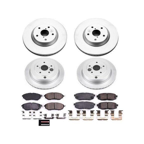 Front and Rear Brake Pad and Rotor Kit - Compatible with 2006 - 2007 Subaru B9 Tribeca