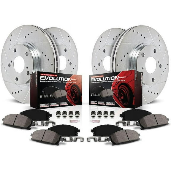 Front and Rear Brake Pad and Rotor Kit - Compatible with 2006 - 2009 INFINITI M35 2007 2008