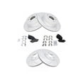 thumbnail image 1 of Front and Rear Brake Pad and Rotor Kit - Compatible with 2006 - 2009 Nissan 350Z 2007 2008, 1 of 2