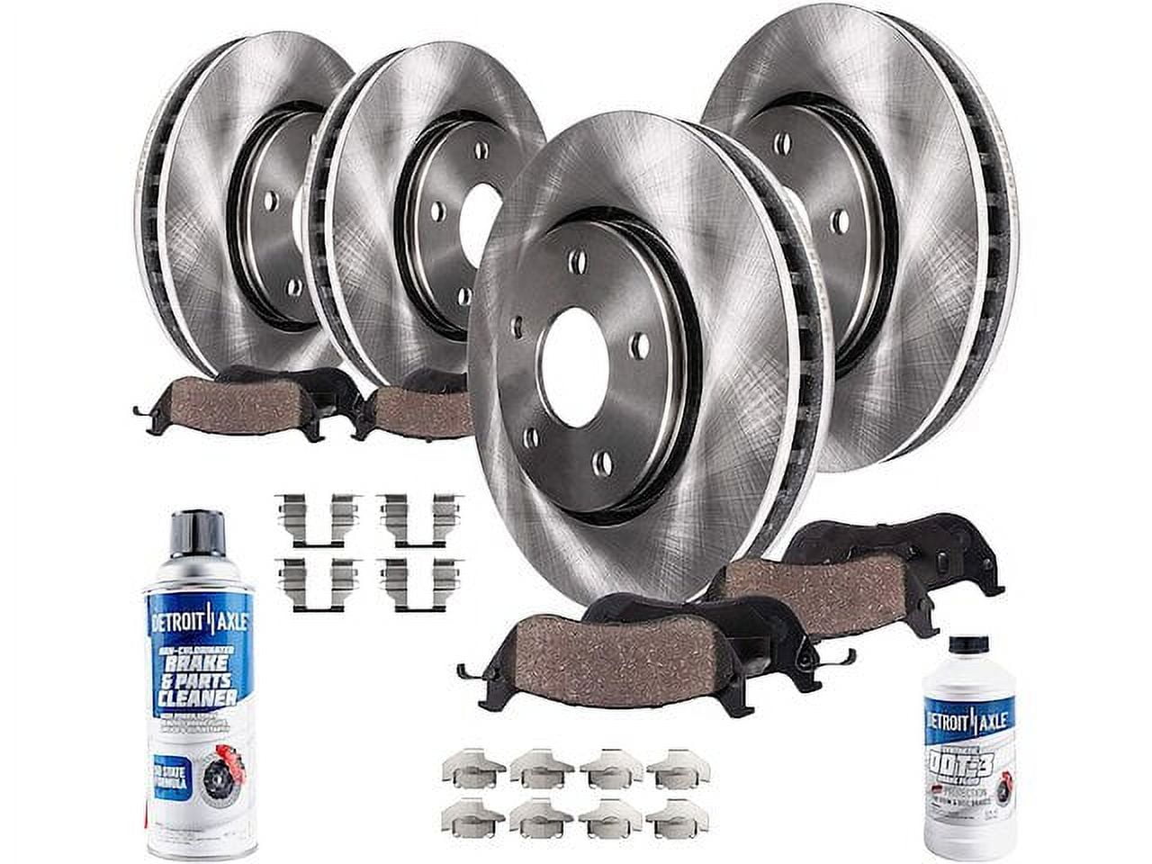 Front and Rear Brake Pad and Rotor Kit - Compatible with 2006 - 2010, 2012 - 2018, 2020 Dodge Charger 2007 2008 2009 2013 2014 2015 2016 2017