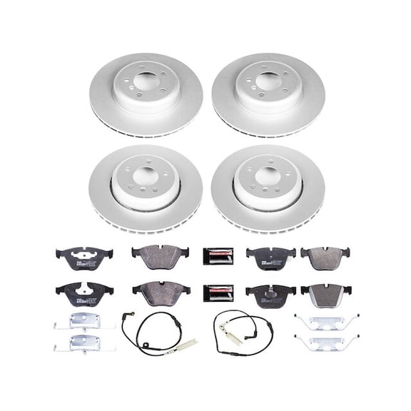 Front and Rear Brake Pad and Rotor Kit - Compatible with 2006 - 2010 BMW 550i 2007 2008 2009