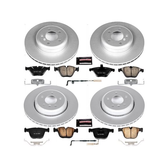 Front and Rear Brake Pad and Rotor Kit - Compatible with 2006 - 2010 BMW 650i 2007 2008 2009
