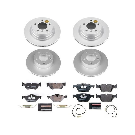 Front and Rear Brake Pad and Rotor Kit - Compatible with 2008 - 2010 BMW 128i 2009