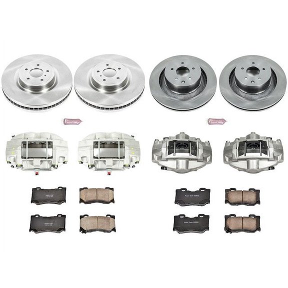 Front and Rear Brake Pad and Rotor Kit - Compatible with 2009 - 2019 Nissan 370Z 2010 2011 2012 2013 2014 2015 2016 2017 2018