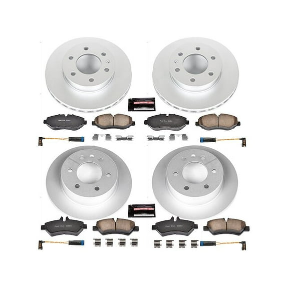Front and Rear Brake Pad and Rotor Kit - Compatible with 2009 Dodge Sprinter 2500