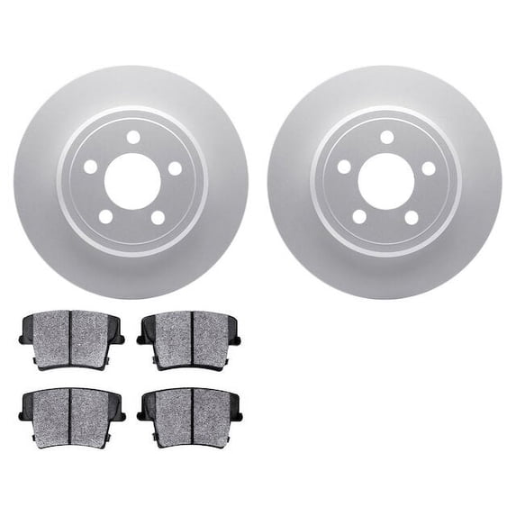 Front and Rear Brake Pad and Rotor Kit - Compatible with 2010 - 2012 Land Rover Range Rover Supercharged - Dynamic Friction