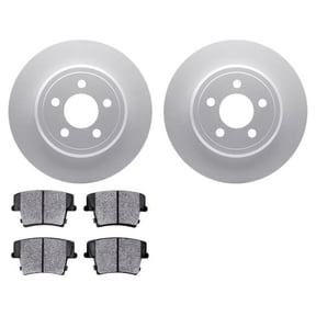 Front and Rear Brake Pad and Rotor Kit - Compatible with 2010 - 2012 Land Rover Range Rover Supercharged - Dynamic Friction