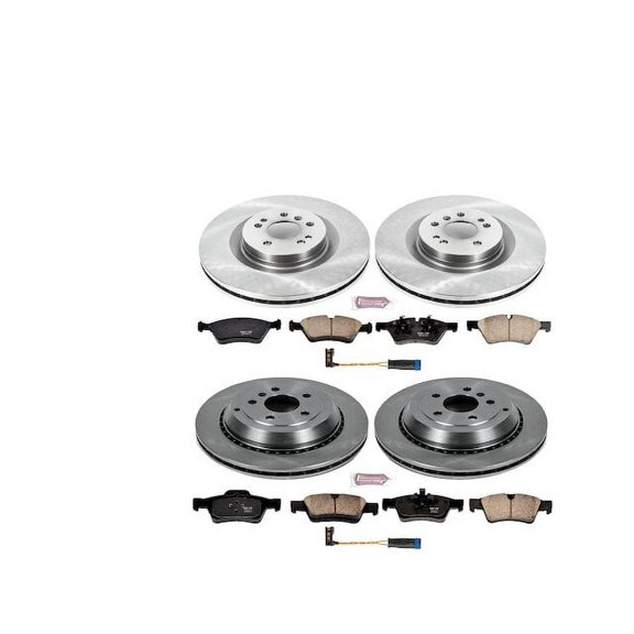 Front and Rear Brake Pad and Rotor Kit - Compatible with 2010 - 2012 Mercedes-Benz GL350 2011
