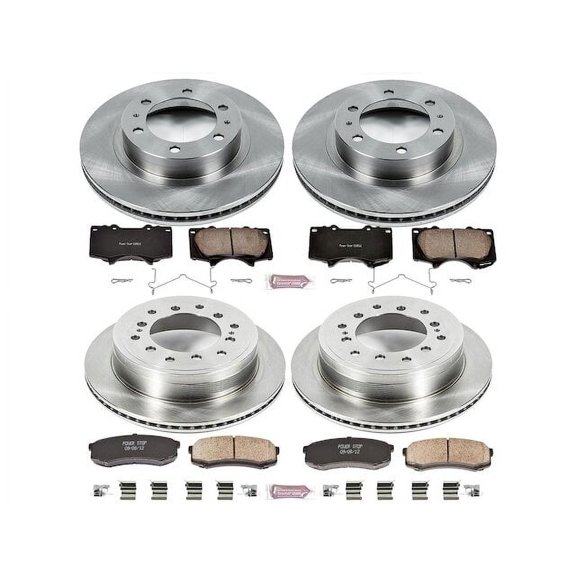 Front and Rear Brake Pad and Rotor Kit - Compatible with 2010 - 2014 Toyota FJ Cruiser 2011 2012 2013