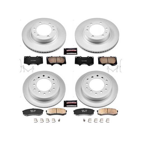 Front and Rear Brake Pad and Rotor Kit - Compatible with 2010 - 2014 Toyota FJ Cruiser 2011 2012 2013