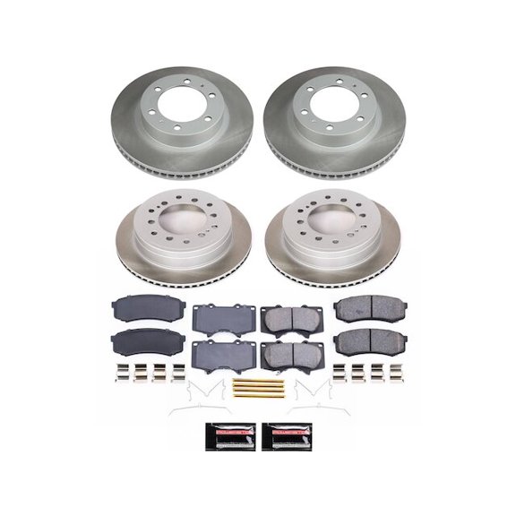 Front and Rear Brake Pad and Rotor Kit - Compatible with 2010 - 2014 Toyota FJ Cruiser 2011 2012 2013