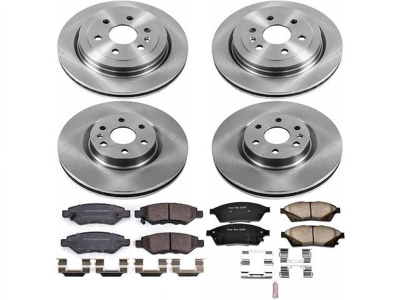Front and Rear Brake Pad and Rotor Kit - Compatible with 2010 - 2016