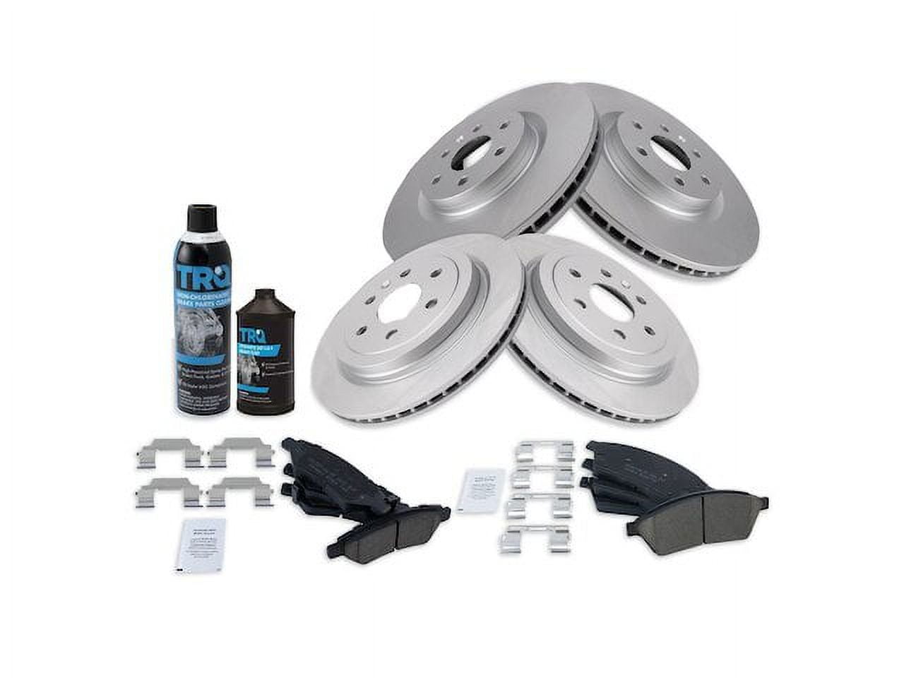 Front and Rear Brake Pad and Rotor Kit - Compatible with 2010 - 2016
