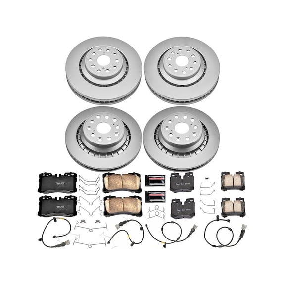 Front and Rear Brake Pad and Rotor Kit - Compatible with 2010 - 2017 LS460 2011 2012 2013 2014 2015 2016