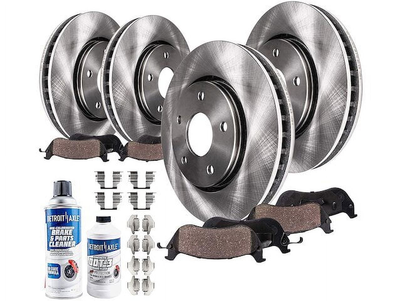 Front and Rear Brake Pad and Rotor Kit - Compatible with 2011 - 2012 INFINITI G25