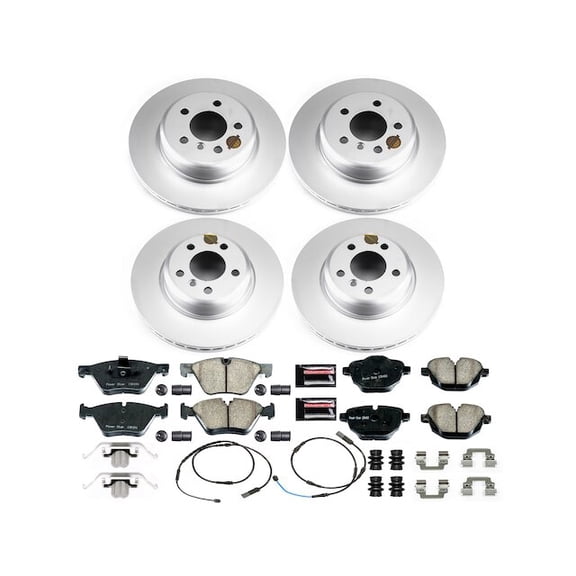 Front and Rear Brake Pad and Rotor Kit - Compatible with 2011 - 2016 BMW 528i 2012 2013 2014 2015