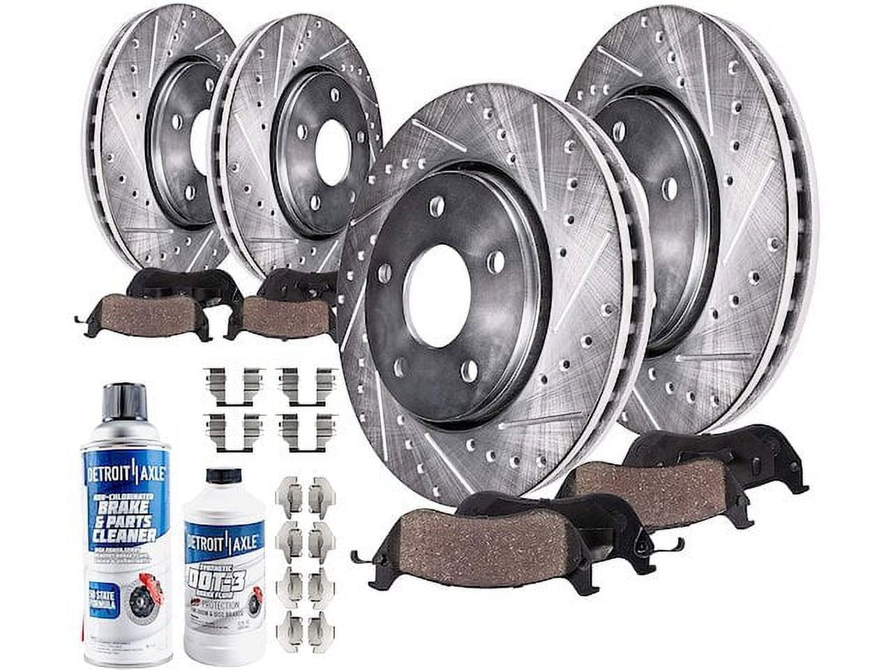 Front and Rear Brake Pad and Rotor Kit - Compatible with 2011 - 2018 Ram 1500 2012 2013 2014 2015 2016 2017