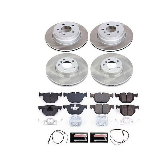 Front and Rear Brake Pad and Rotor Kit - Compatible with 2011 - 2019 BMW X6 2012 2013 2014 2015 2016 2017 2018