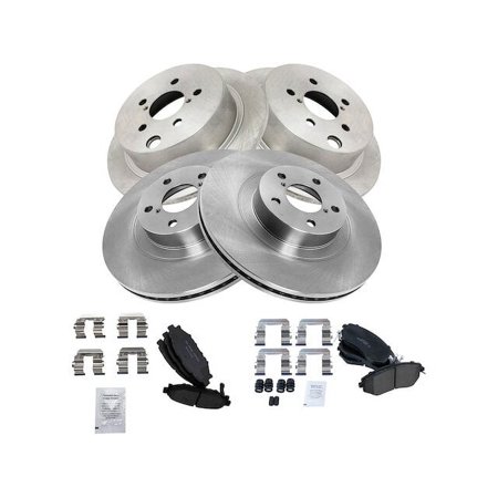 Front and Rear Brake Pad and Rotor Kit - Compatible with 2013 - 2015 Subaru XV Crosstrek 2014