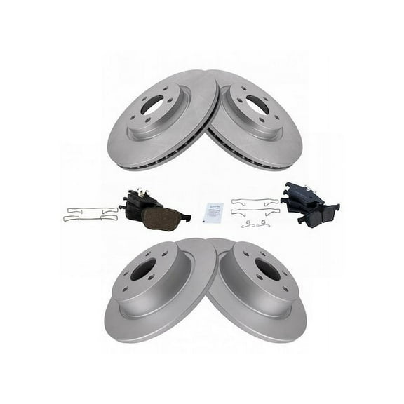 Front and Rear Brake Pad and Rotor Kit - Compatible with 2013 - 2016 Ford C-Max 2014 2015