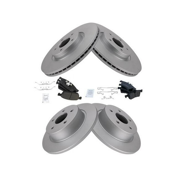 Front and Rear Brake Pad and Rotor Kit - Compatible with 2013 - 2016 Ford Escape AWD 2014 2015