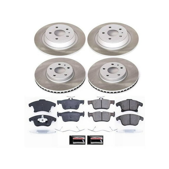 Front and Rear Brake Pad and Rotor Kit - Compatible with 2013 - 2016 Ford Fusion 2014 2015