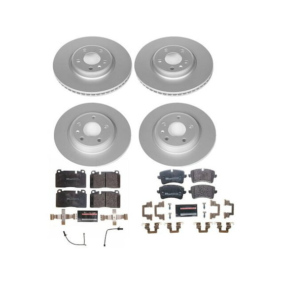 Front and Rear Brake Pad and Rotor Kit - Compatible with 2013 - 2017 Audi Q5 2014 2015 2016